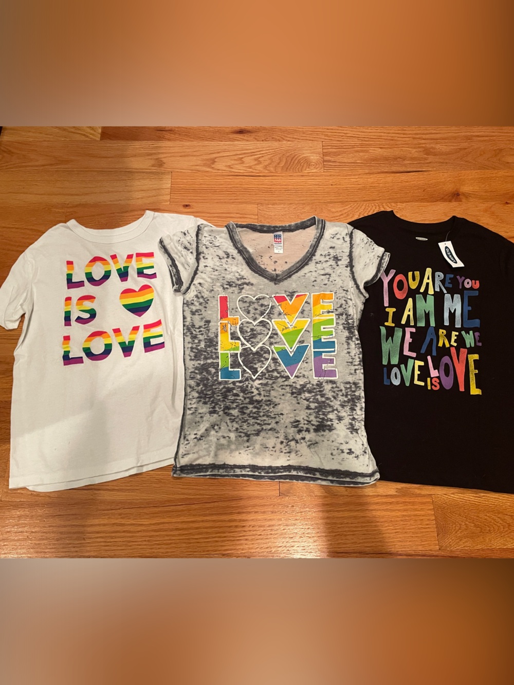 🌈 Kids Rainbow Love Graphic Tees 🌈